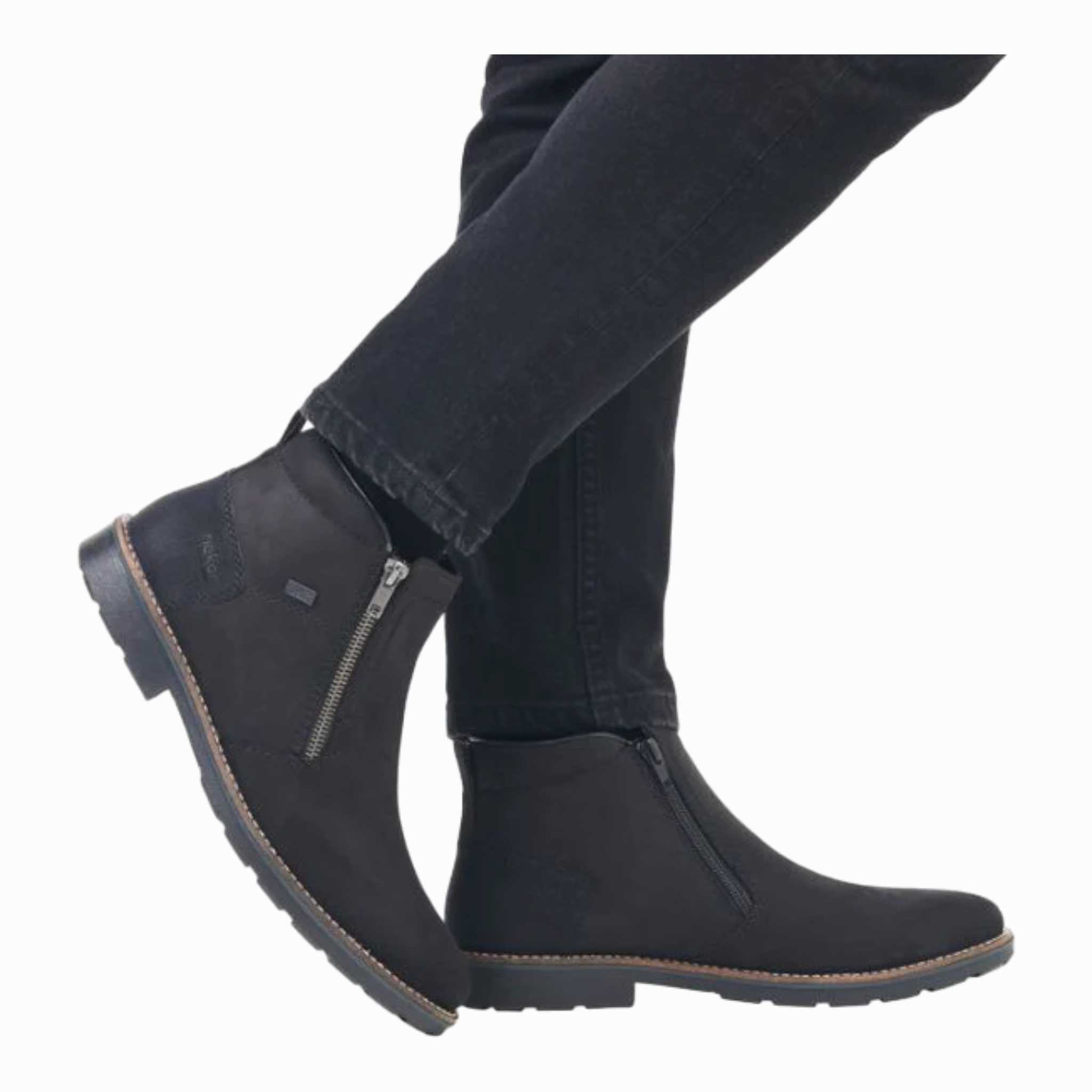 15353 Fringe Ankle Boots Suede