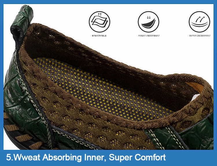 2019 Men shoes breathable genuine leather casual shoes men brand soft Narrow Width Loafers