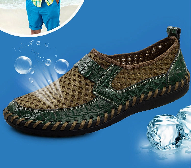 2019 Men shoes breathable genuine leather casual shoes men brand soft Jcpenney Loafers