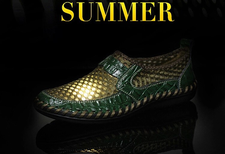 2019 Men shoes breathable genuine leather casual shoes men brand soft Kilim Loafers