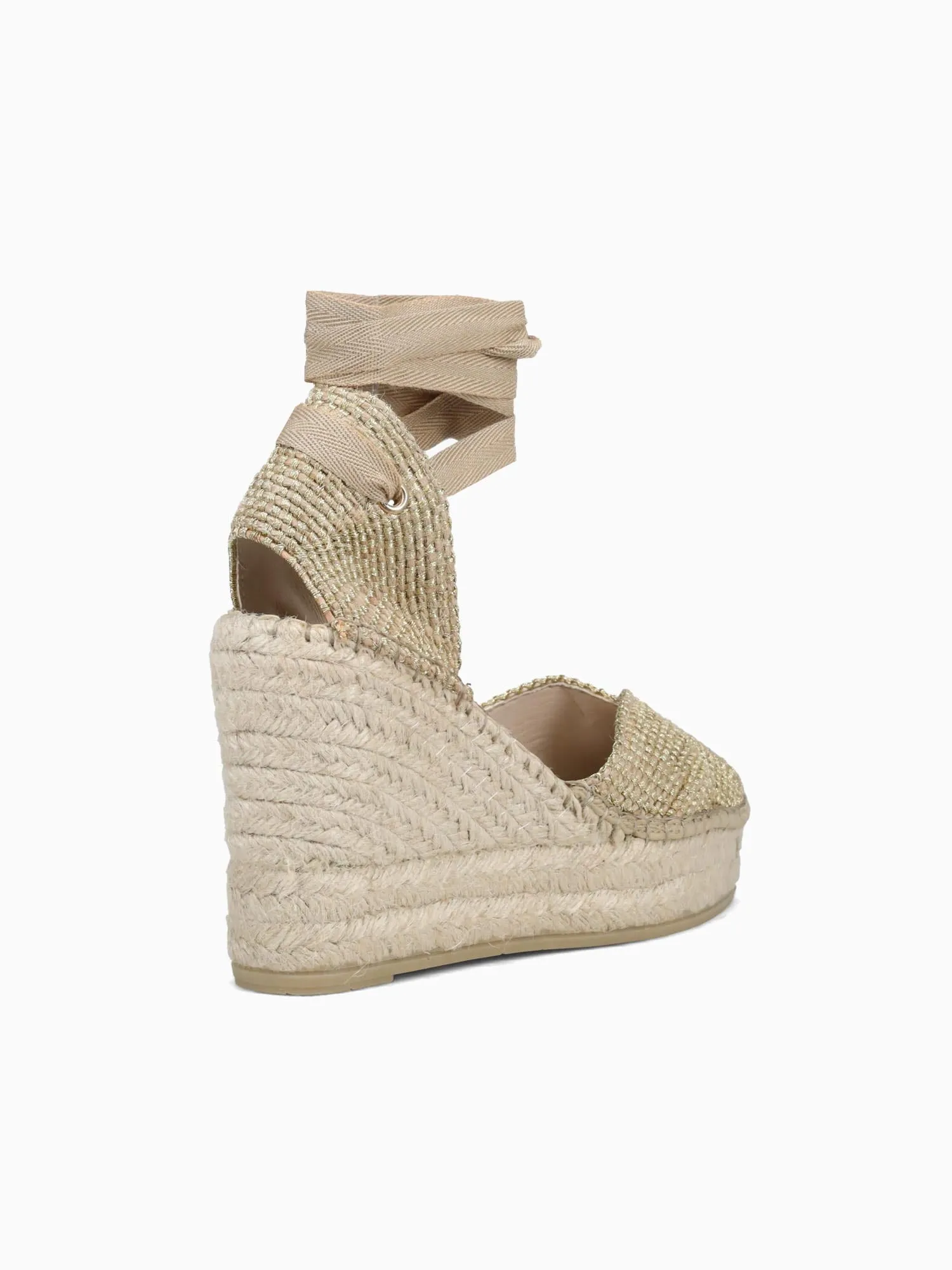 Monsoon Espadrilles 260026 Oro Lurex