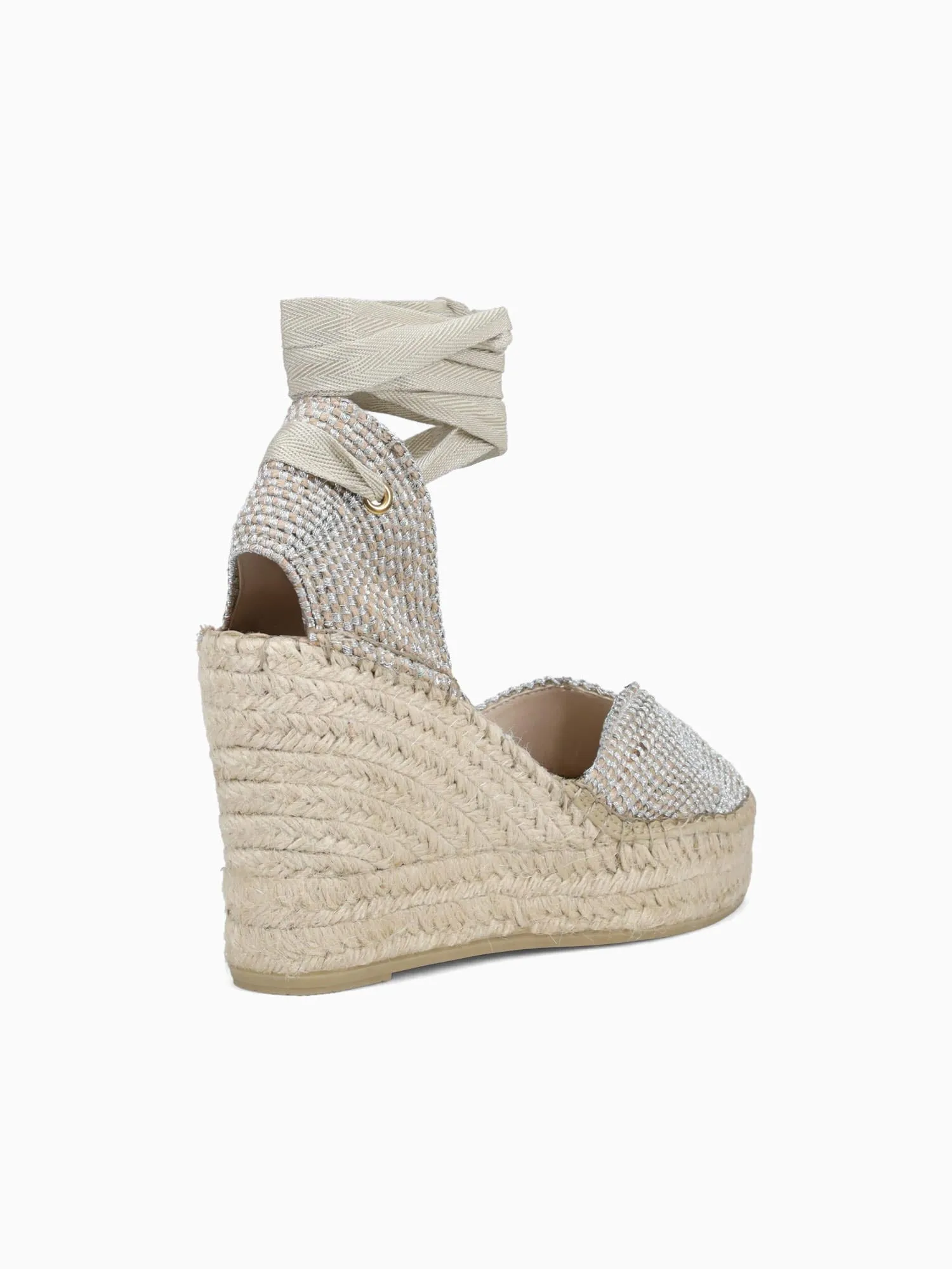 Sandale Espadrille 260026 Plata Lurex