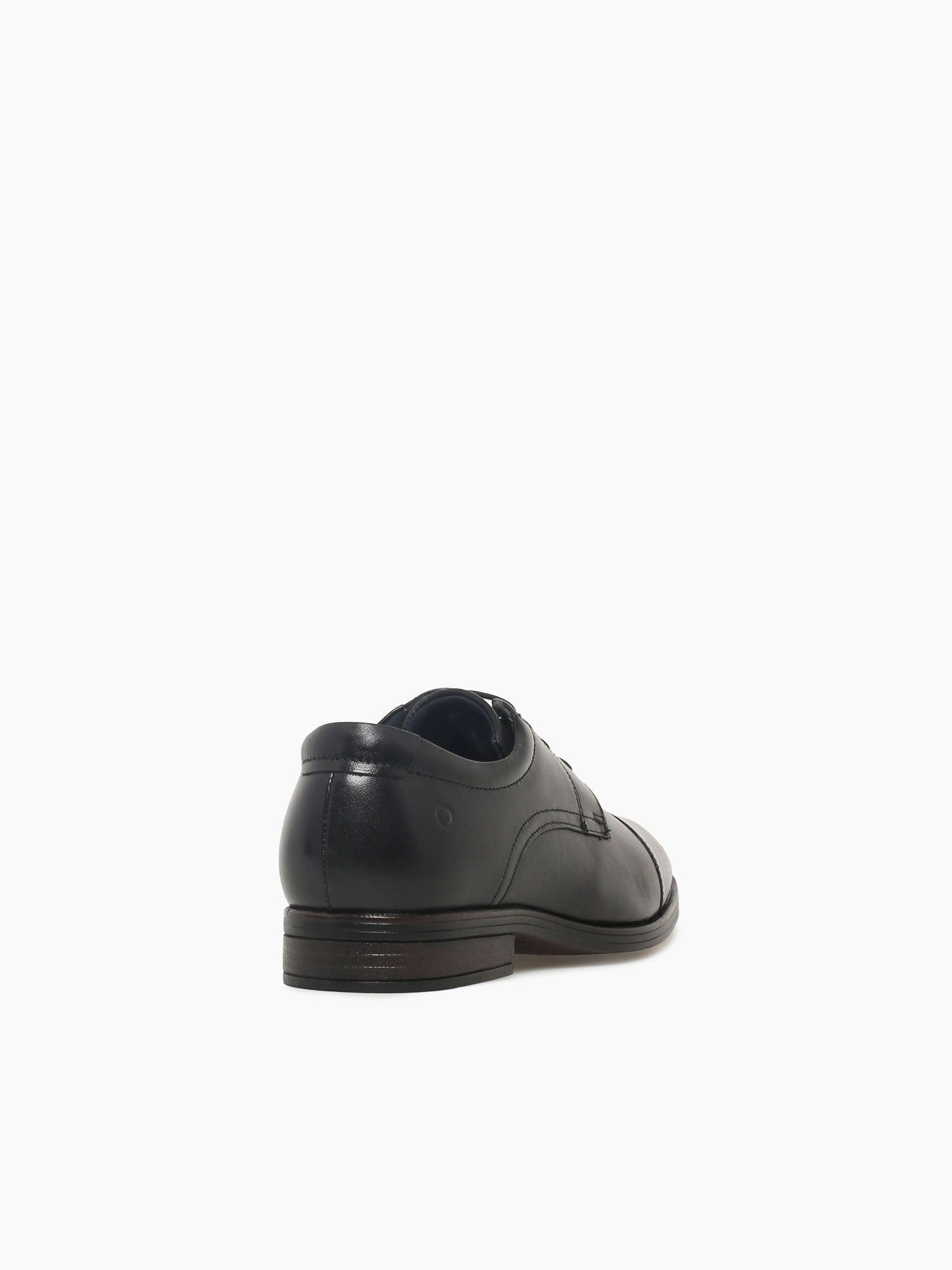 650102001 Black Leather Tie Up Shoes