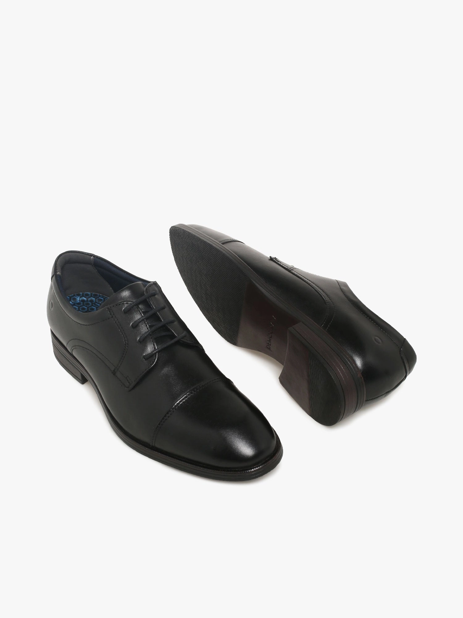 650102001 Black Leather Bode Oxfords