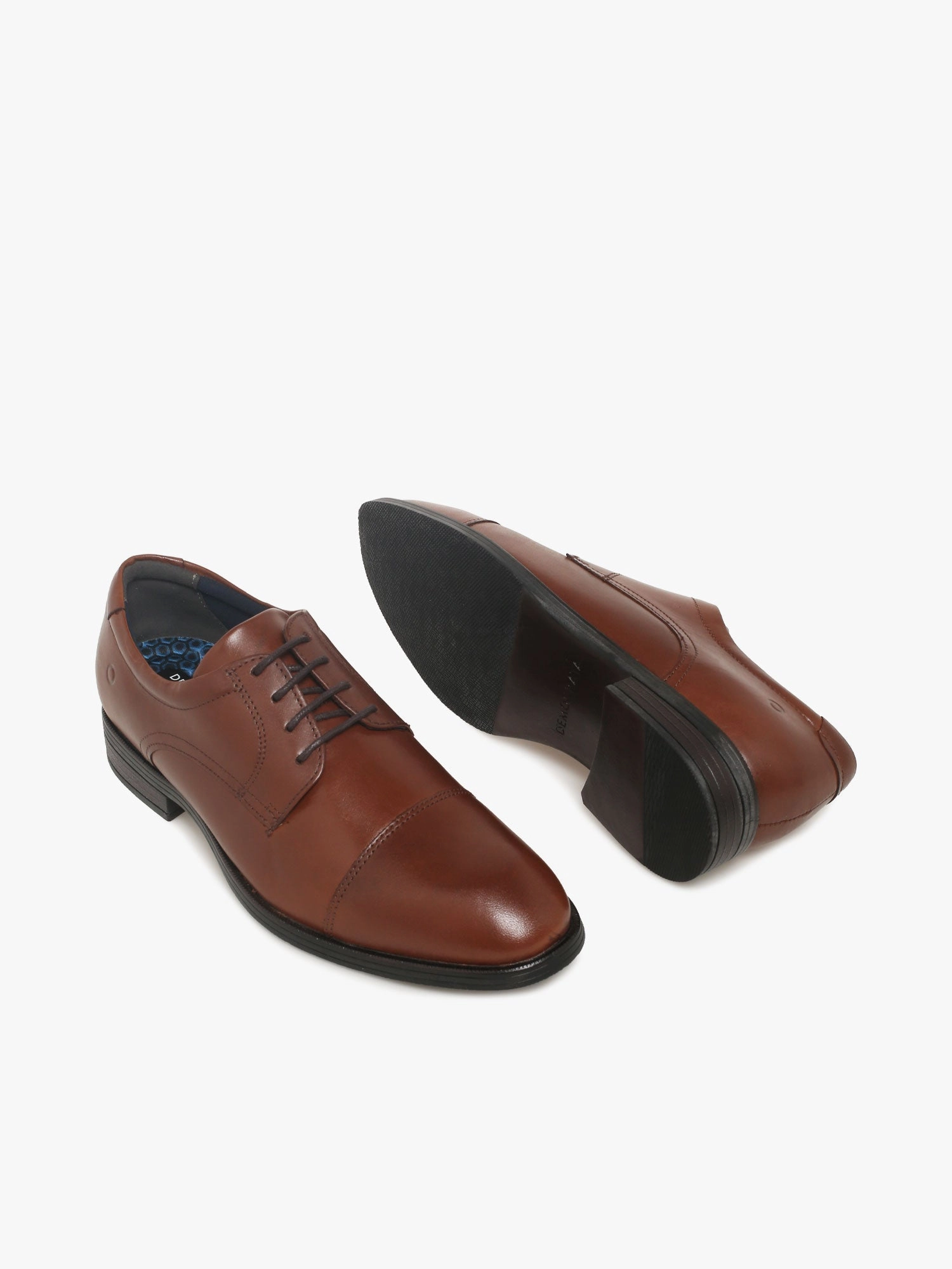 Shiny Oxfords 650102002 Tan Leather