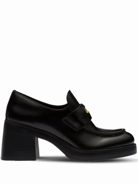 75mm heel leather penny loafers Walmart Loafers