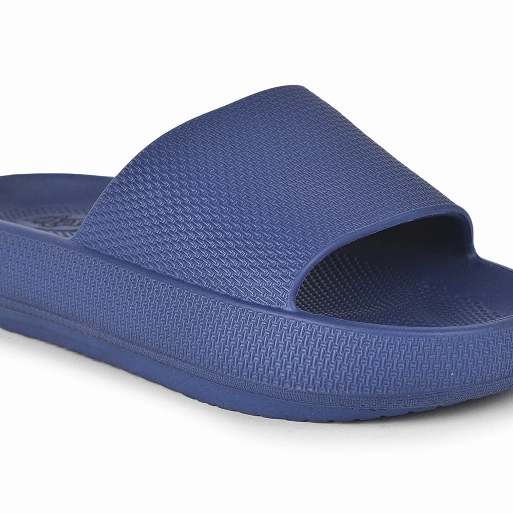 A-HA By Liberty COMFYWALK1 Navy Blue Slides For Women Yezzy Slide