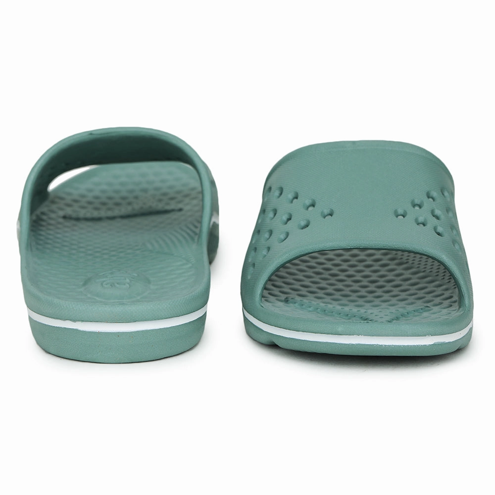 Oofos Adjustable Slides A-Ha (Green) Slides For Men RAMP By Liberty
