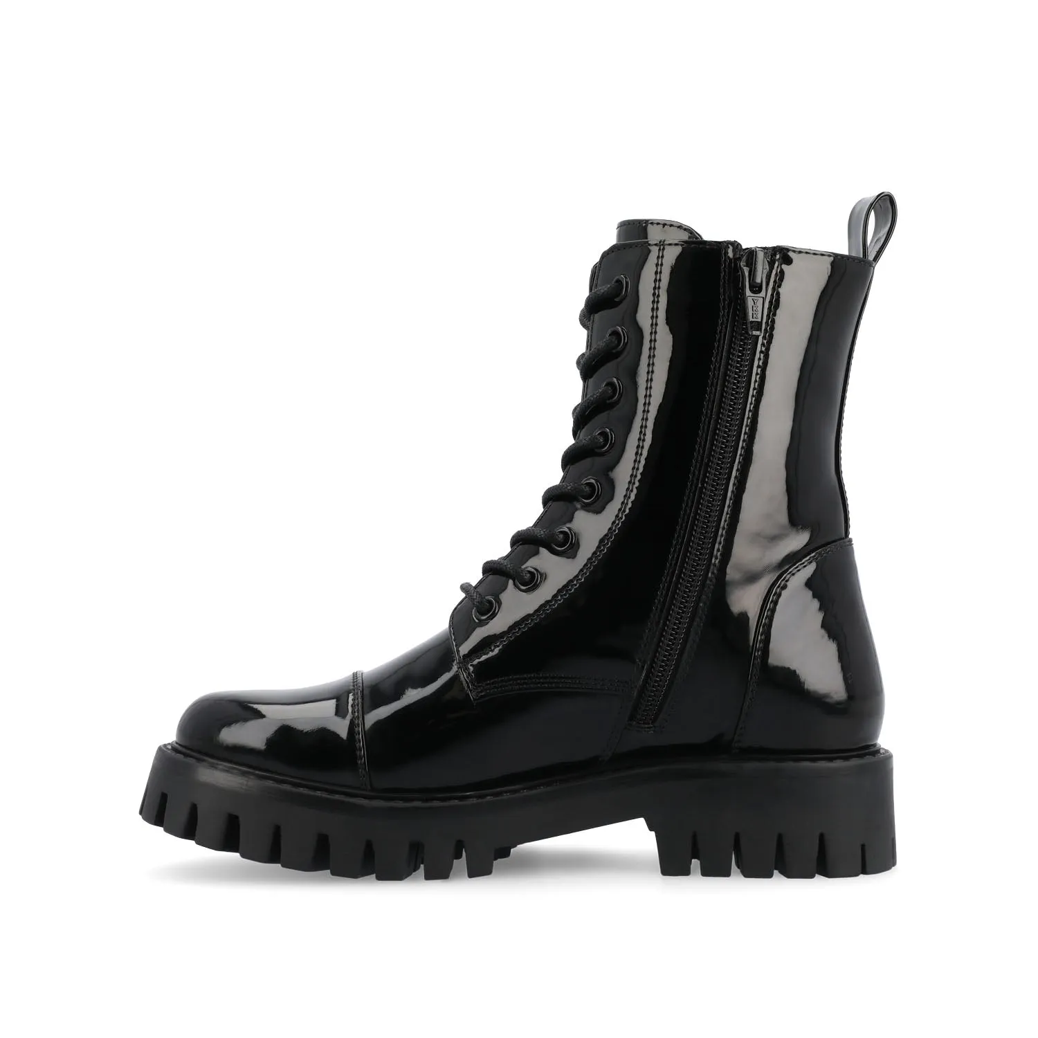 AALEY LACE-UP BOOTIES IN VEGAN LEATHER Dean Combat Boots