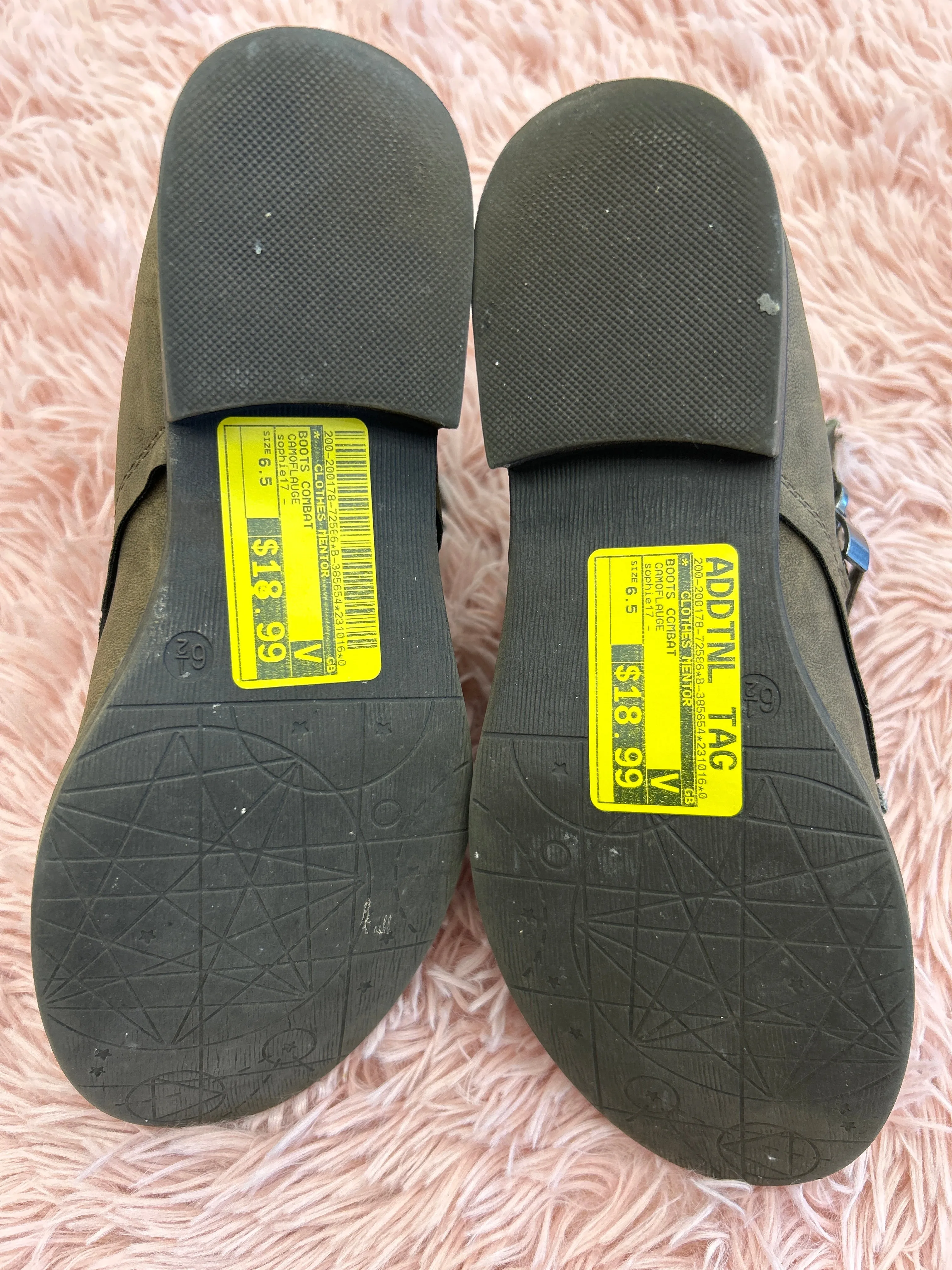 Brown Platform Combat Boots Boots Combat By Clothes Mentor  Size: 6.5