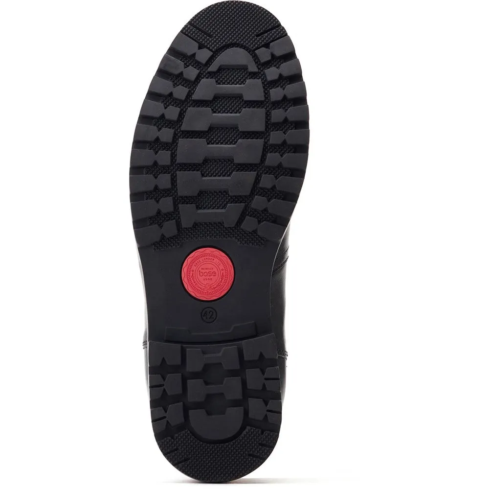 Combat Boots Shiny Base London Sparrow Waxy Combat Boot