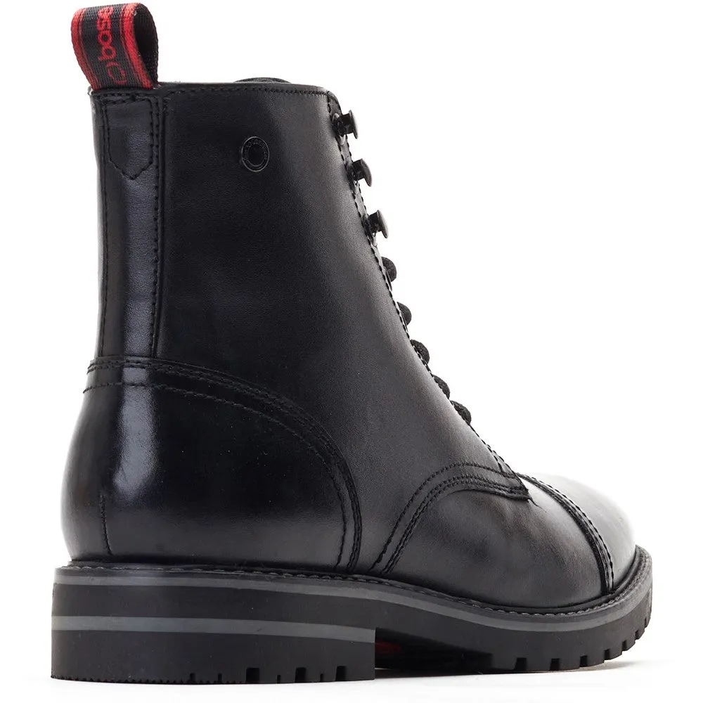 Combat Boots Height Increase Base London Sparrow Waxy Combat Boot