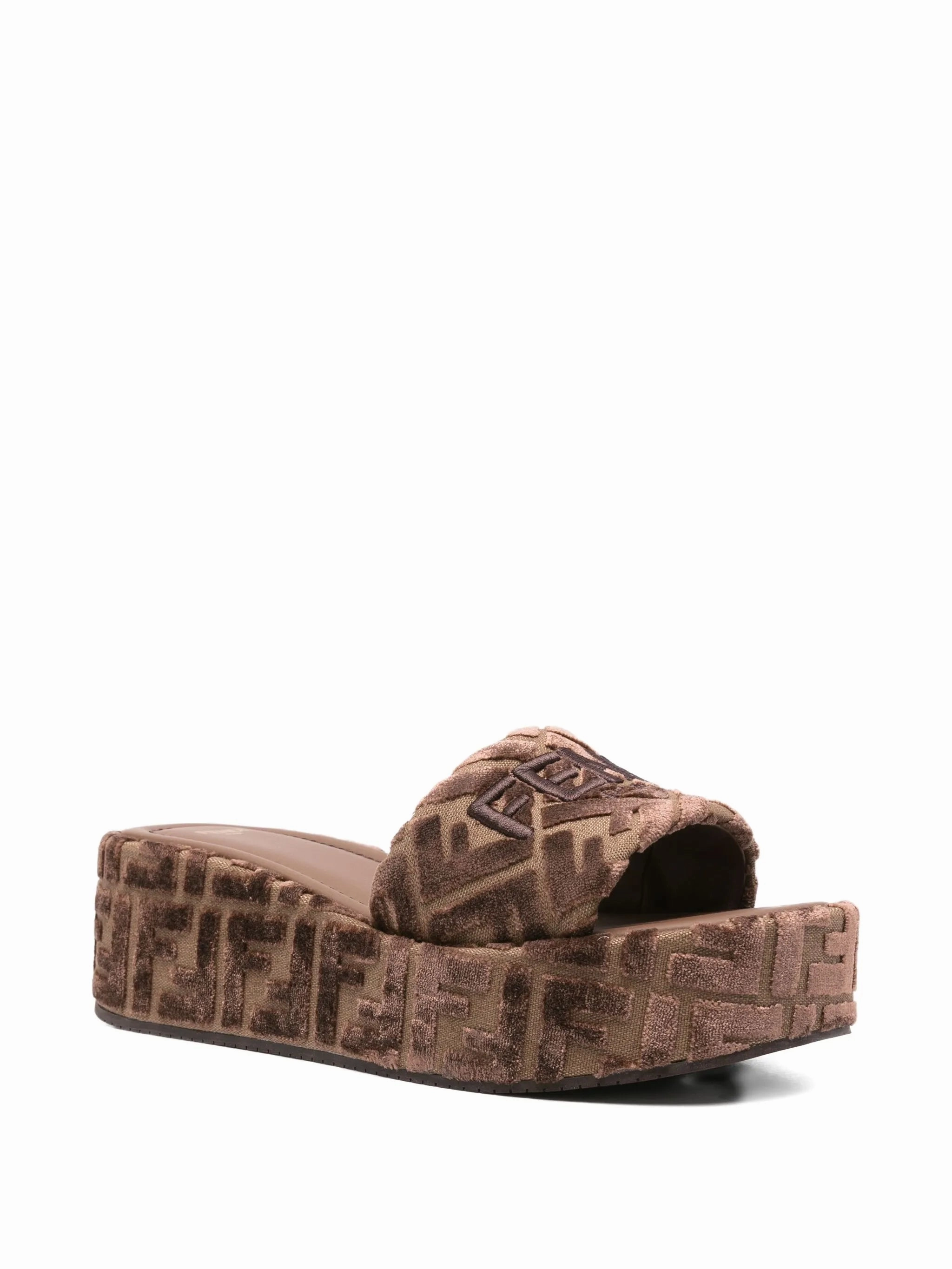 Slippers Princess Elza FF logo platform slides