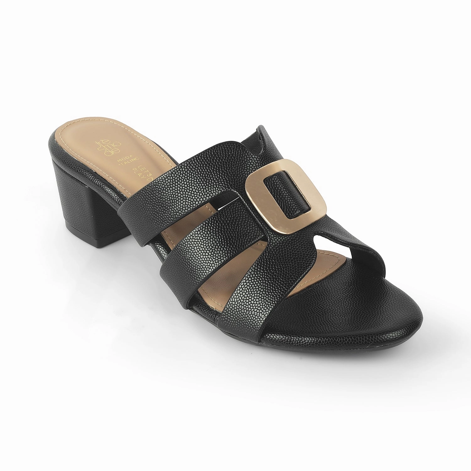 Wedding Sandals Flat Tresmode Tangle Black Women's Dress Block Heel Sandals
