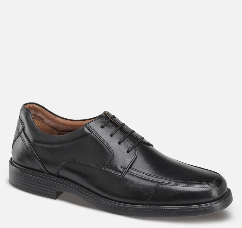 Johnston & Murphy Men's XC4 Stanton Moc Lace-Up - Black Waterproof Full Grain Oxford Is Not Brogue