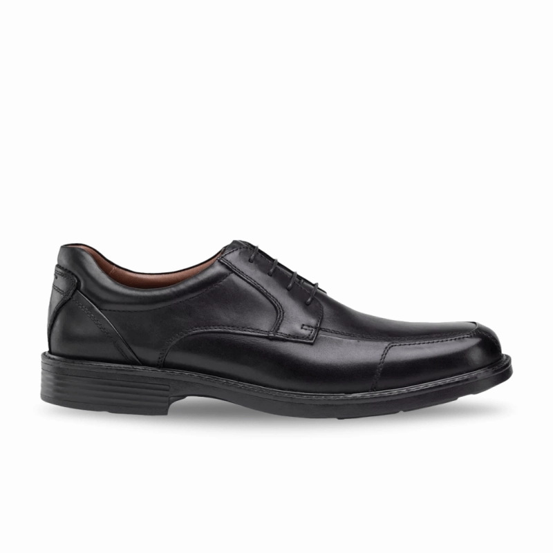 Johnston & Murphy Men's XC4 Stanton Moc Lace-Up - Black Waterproof Full Grain Diamond Slip On Oxfords