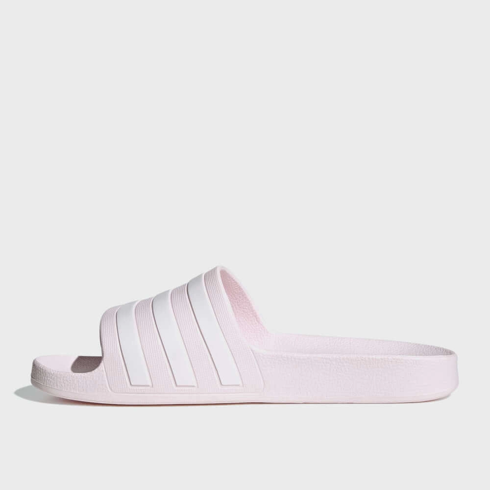 Adidas Womens Adilette Aqua Slides Pink Travel Slippers Foldable