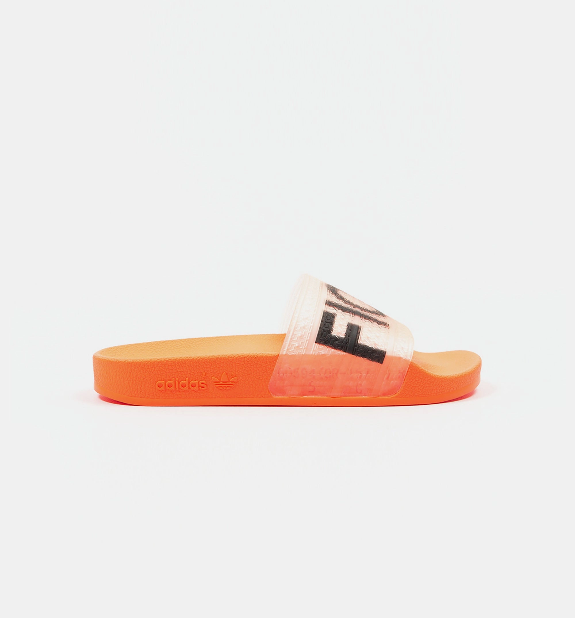 adidas X Fiorucci Adilette Womens Slides - Solar Orange/Solar Gold/Black/Red Slippers From Wizard Of Oz