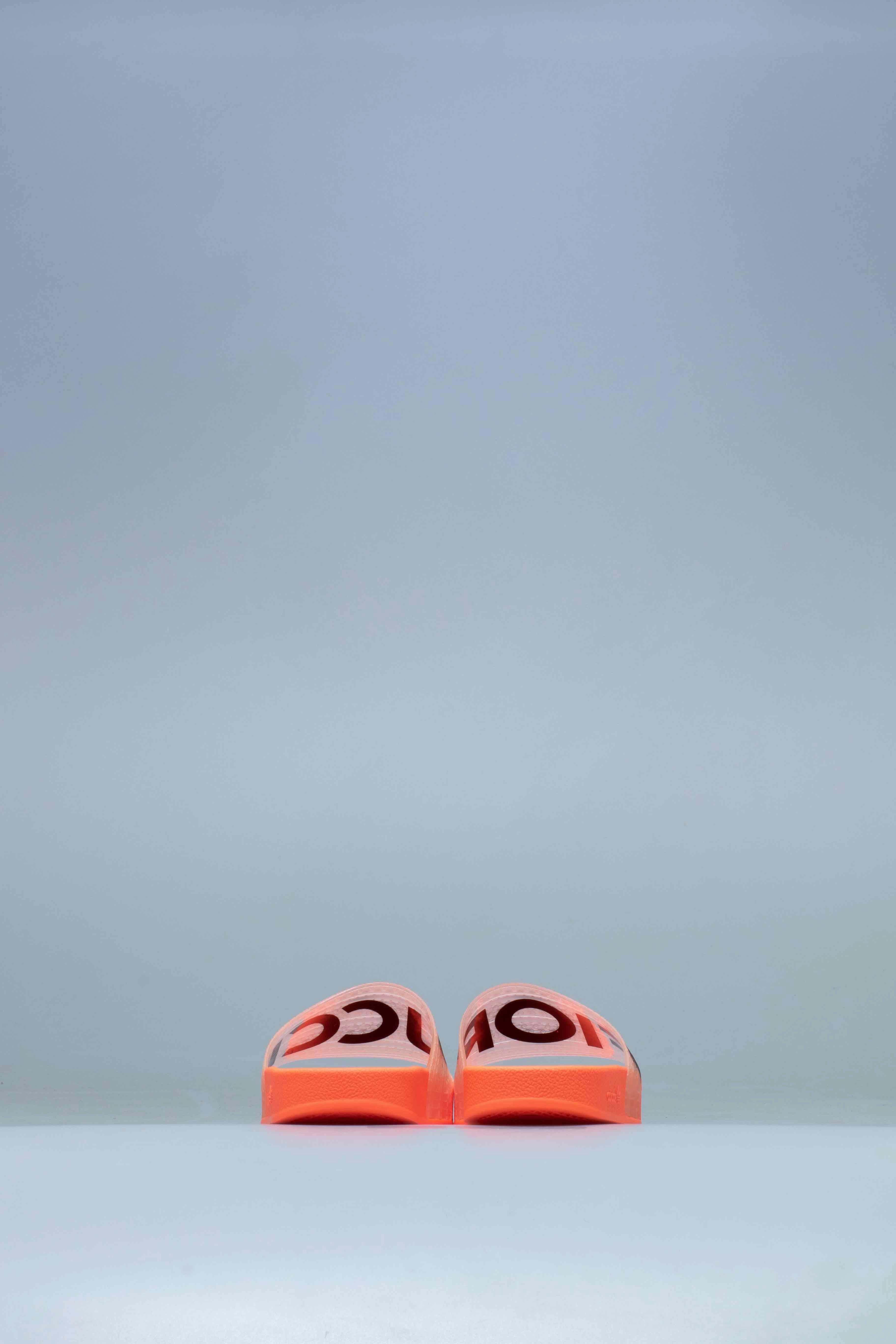 adidas X Fiorucci Adilette Womens Slides - Solar Orange/Solar Gold/Black/Red State Slippers