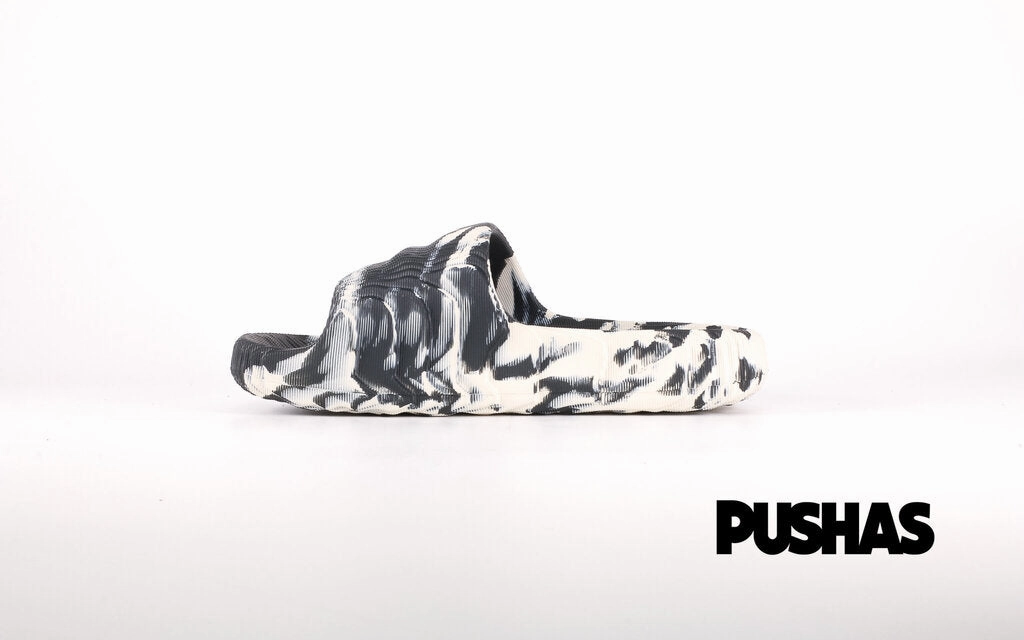 Adilette 22 Slides 'Carbon Aluminium' (2022) Dalmatian Slippers