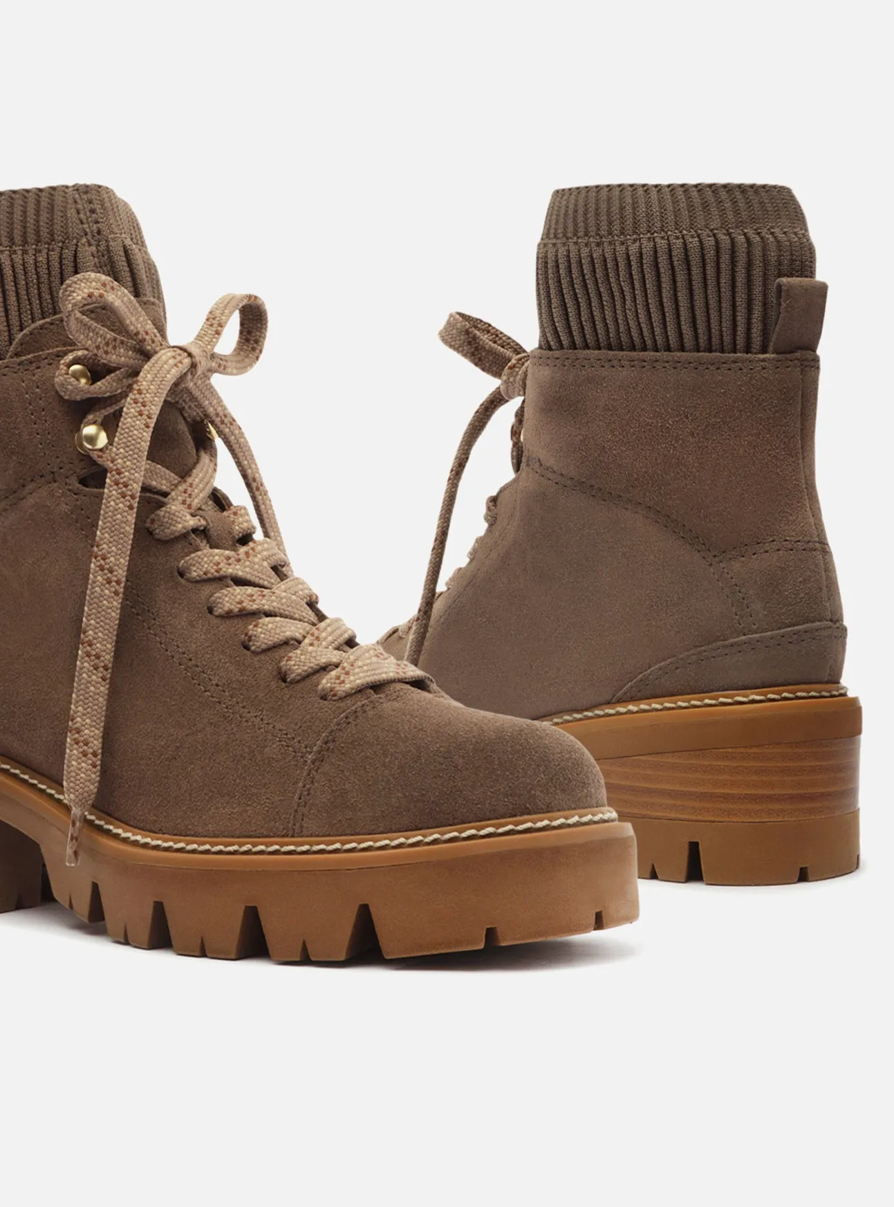 Madelyn Leather Tractor Boot Damen Combat Boots