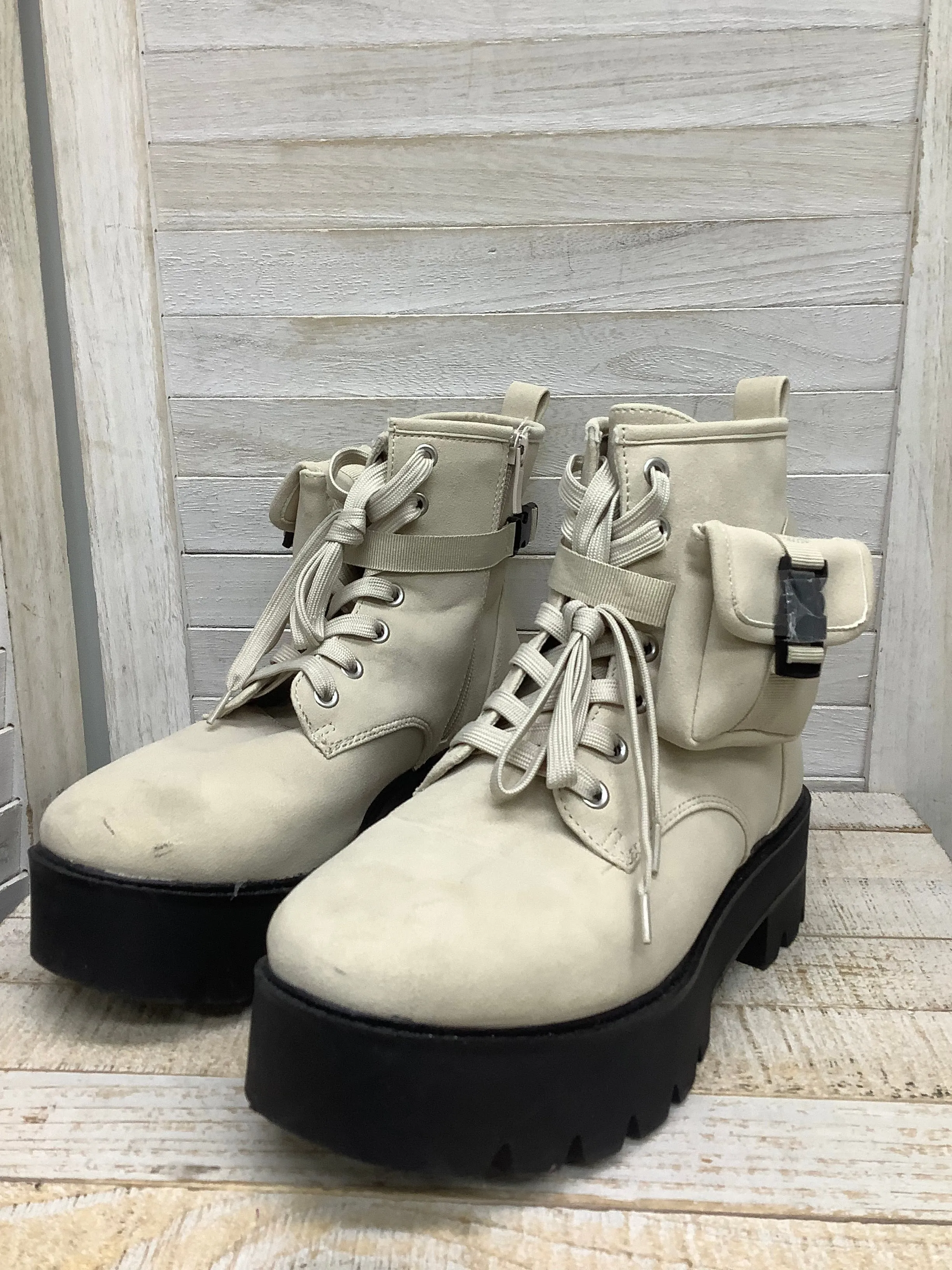 Boots Combat By Torrid In Tan, Size: 7.5 Authorized Combat Boots