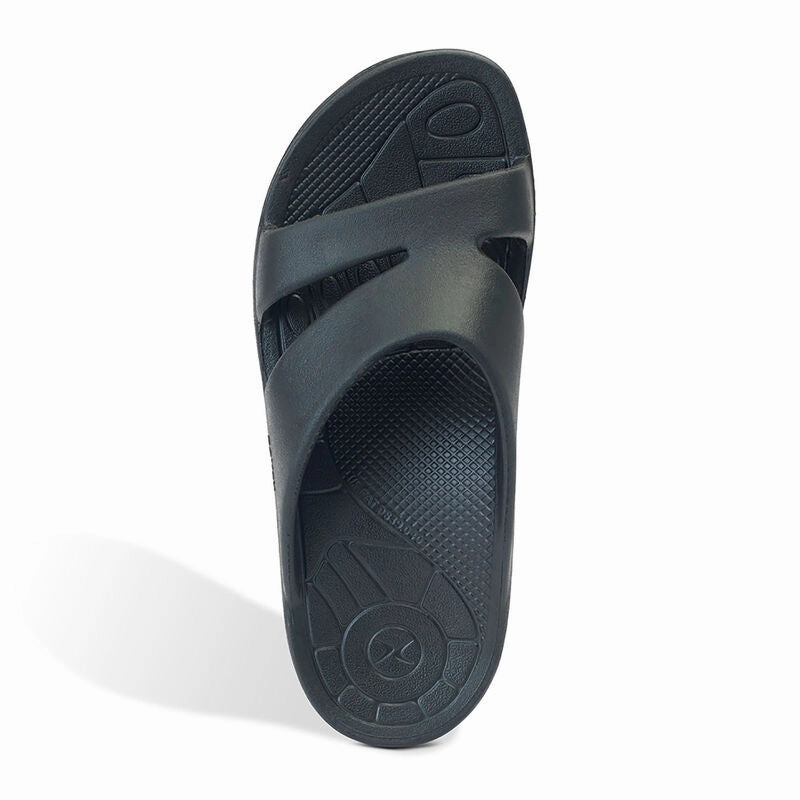 Aetrex Mens Bali Orthotic Slides (L9M) Pretty You Slippers