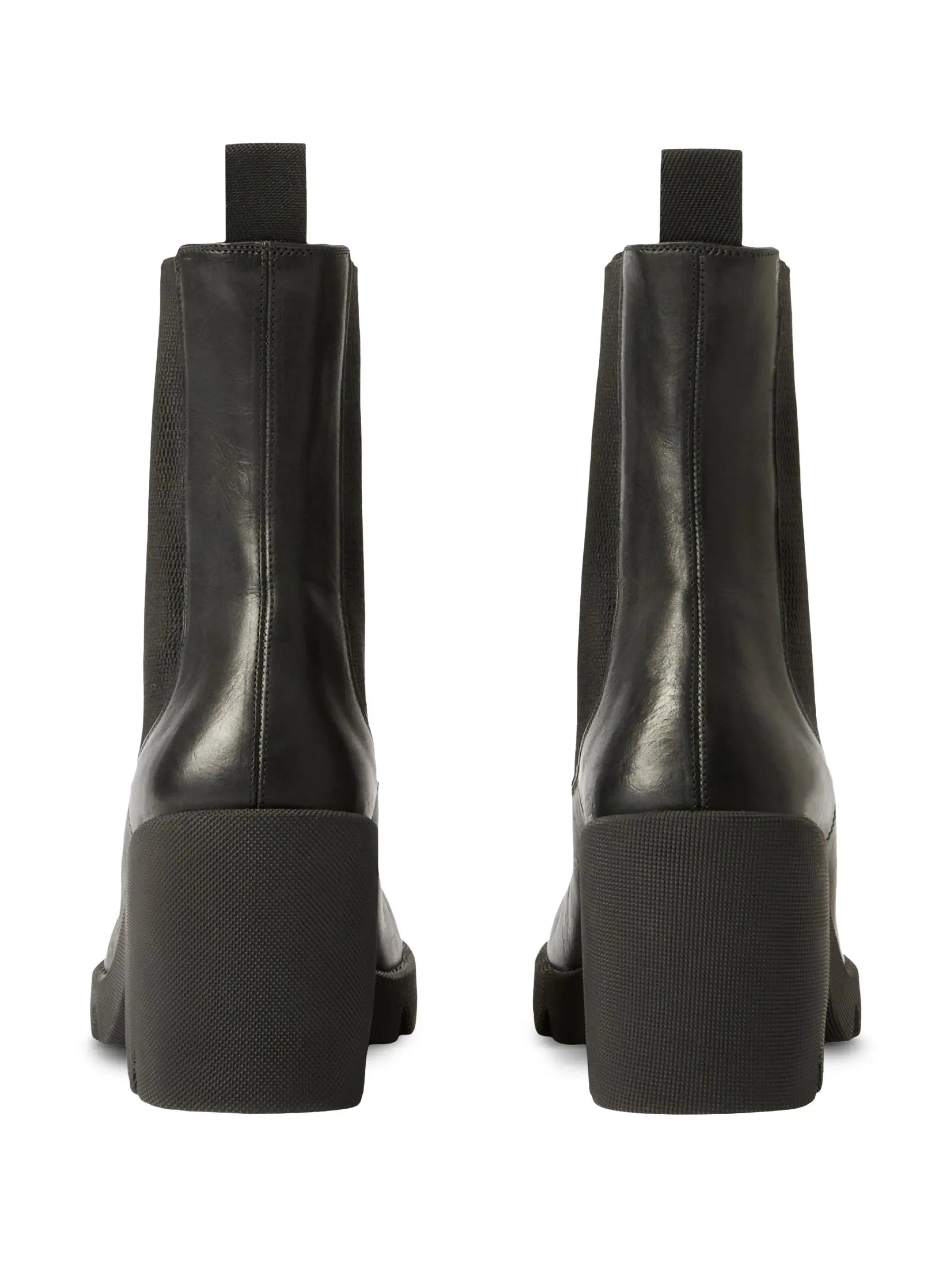 Fur Lined Waterproof Chelsea Boots elasticated-panel leather boots