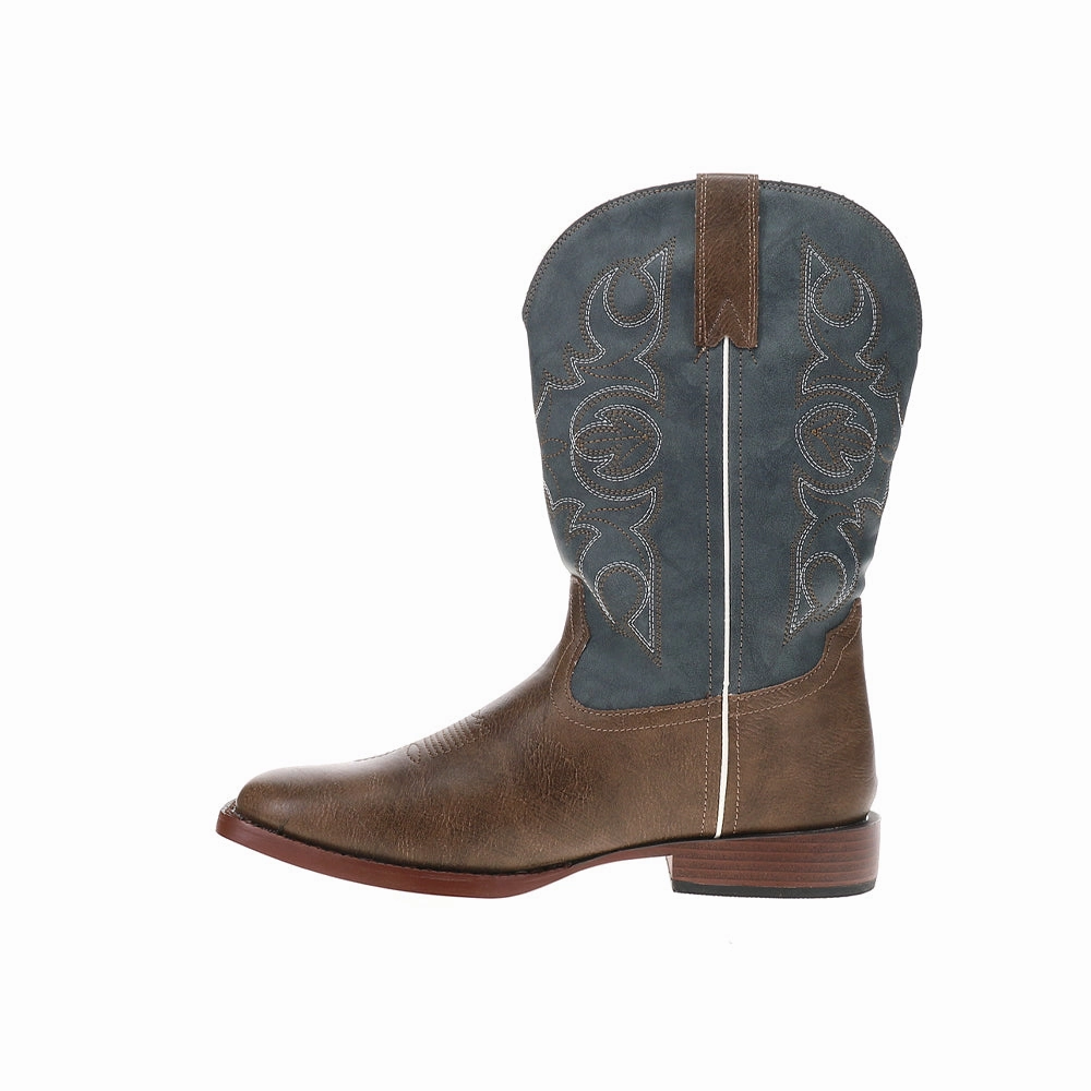 Ainsley Embroidered Square Toe Cowboy Boots (Little Kid-Big Kid) Stiletto Heel Knee Boots