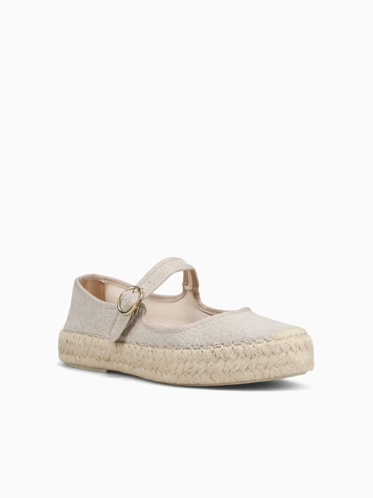 Piper Espadrilles Alicia Natural Lino Viejo