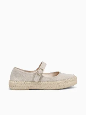 Chunky Platform Espadrilles Alicia Natural Lino Viejo
