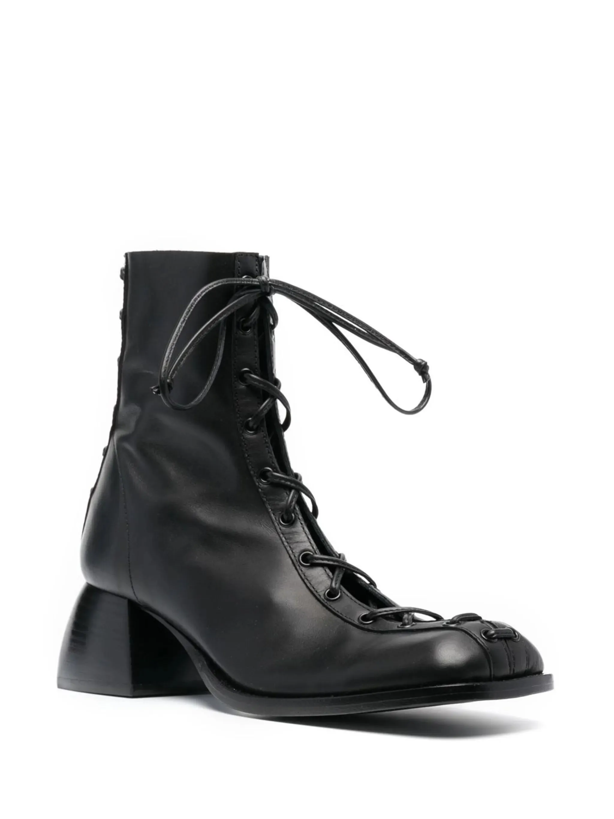 Thick Sole Ankle Boots ankle lace-up fastening 55mm boots