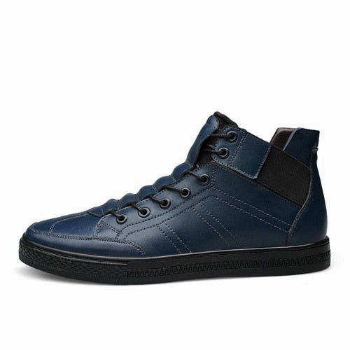 Womens Flat Ankle Boots JUNJARM Hight Quality 100% Genuine Leather Men Ankle Boots Italian Real Leather Men Boots Black Men Winter Shoes With Fur