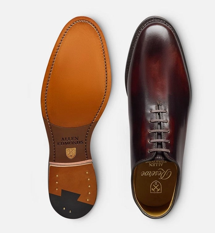 Long Sleeve Oxford Shirt Allen Edmonds Reserve Morrison Chili Wholecut