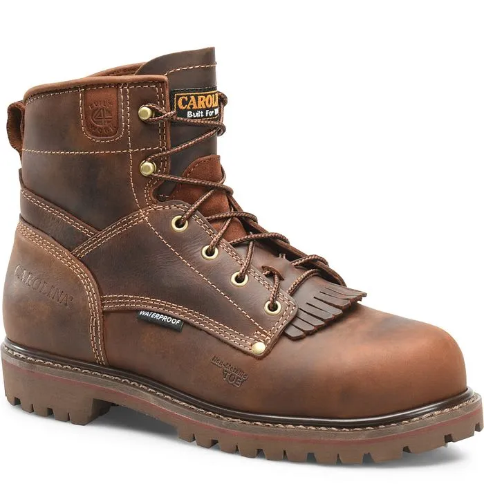 Most Comfortable Composite Toe Work Boots CAROLINA CA7528 6" COMPOSITE TOE WATERPROOF WORK BOOT