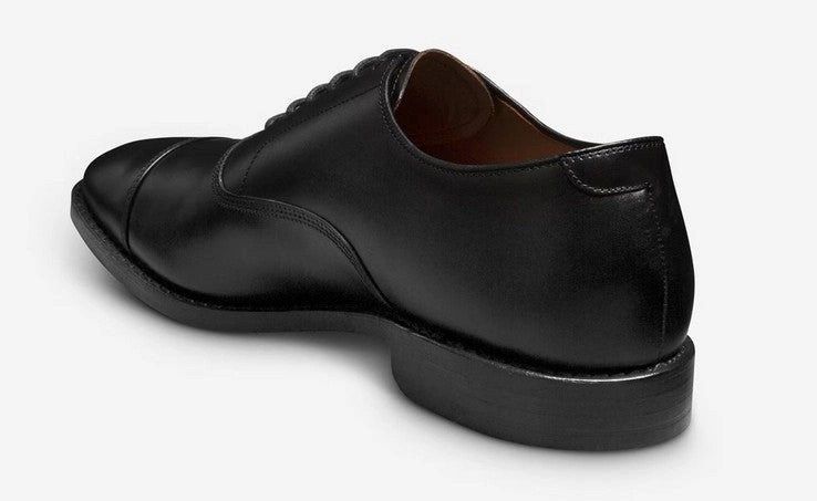 Allen Edmonds Park Avenue Black Captoe Oxfords Leather Breathable Casual Dress Shoes