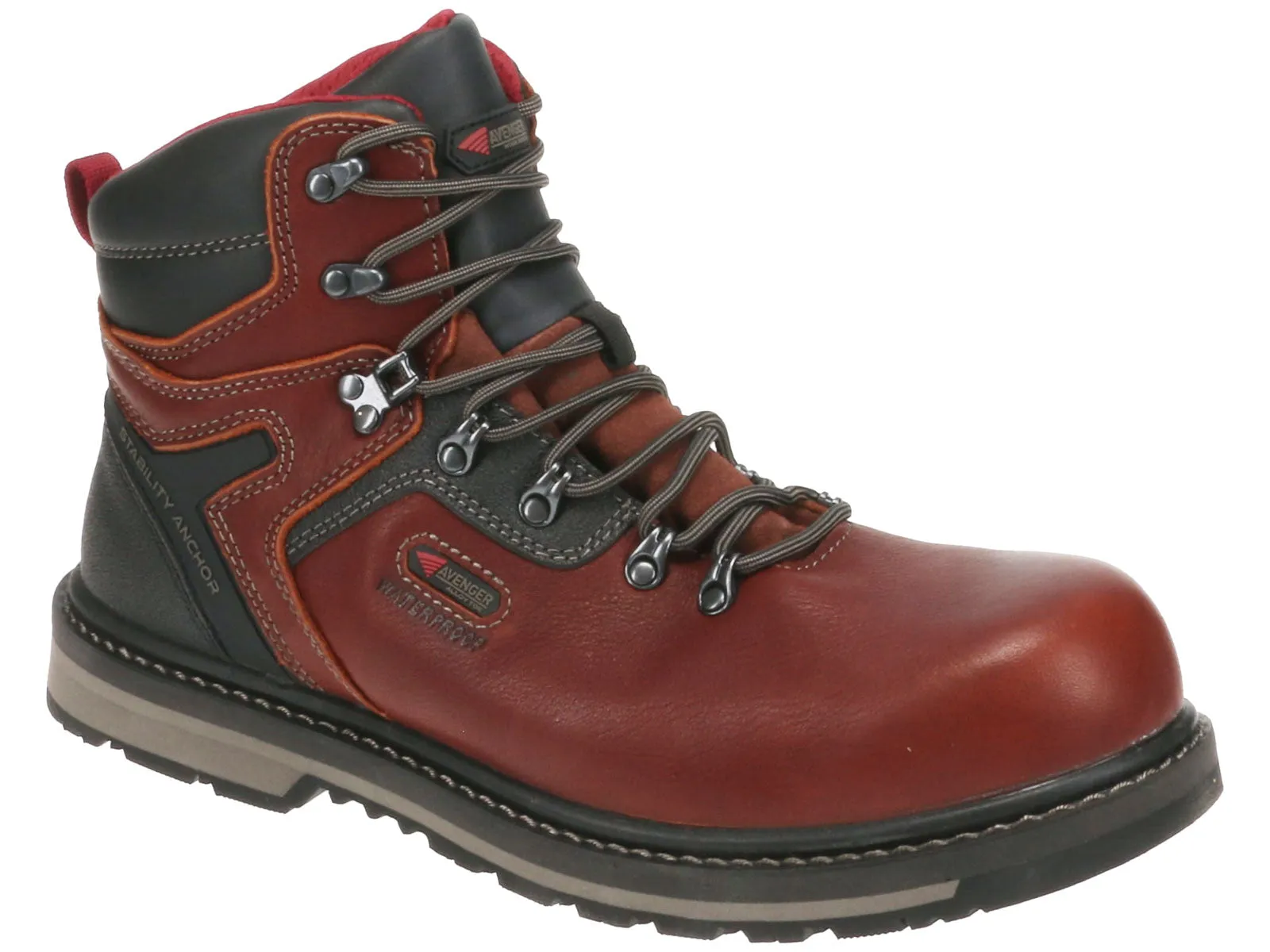 Truss Steel Toe Work Boots Avenger Blacksmith Safety Toe Boot Brown