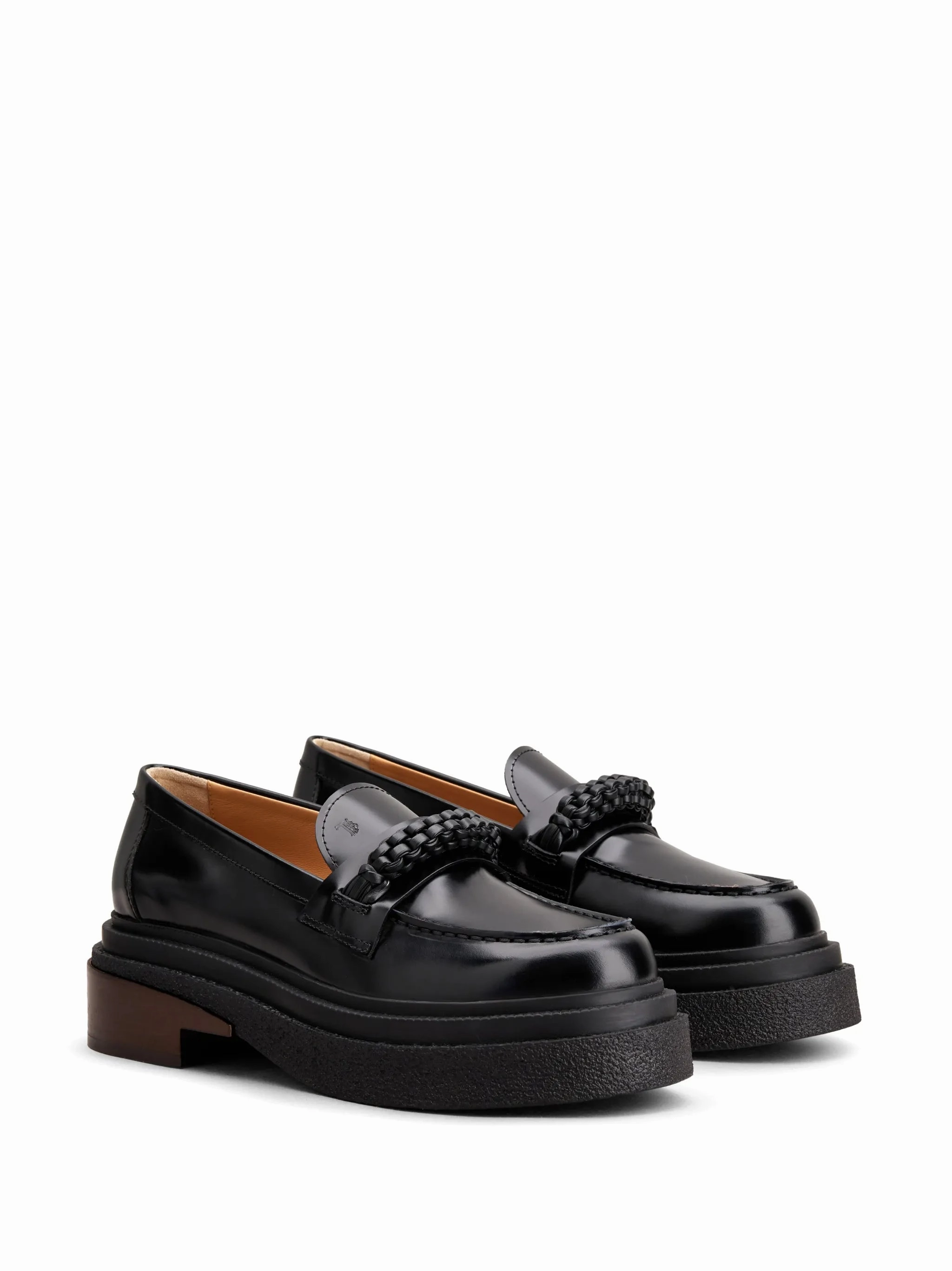 almond-toe leather loafers Light In The Loafers Origin
