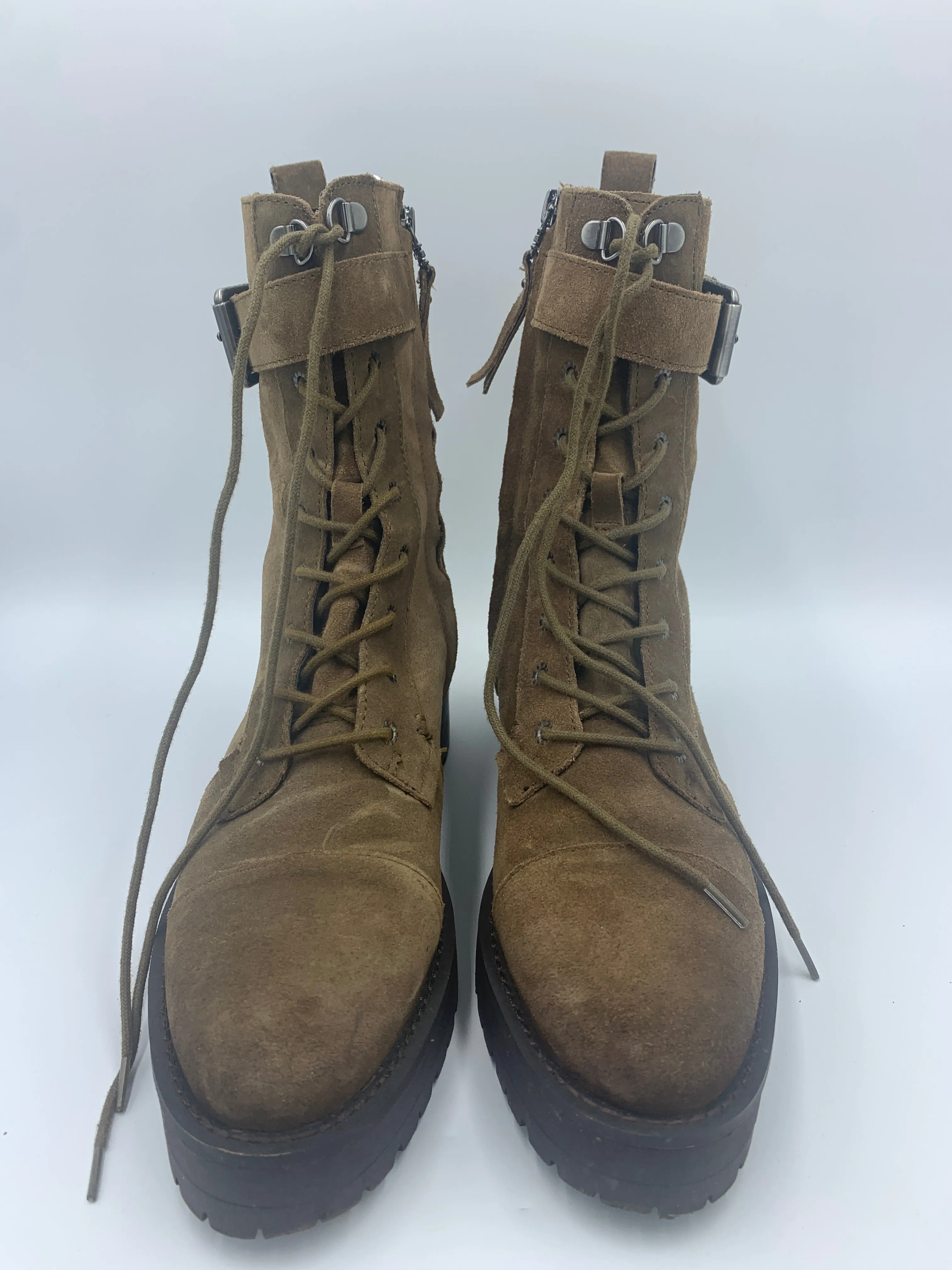Brown Boots Combat Sam Edelman, Size 8 Athletic Combat Boots