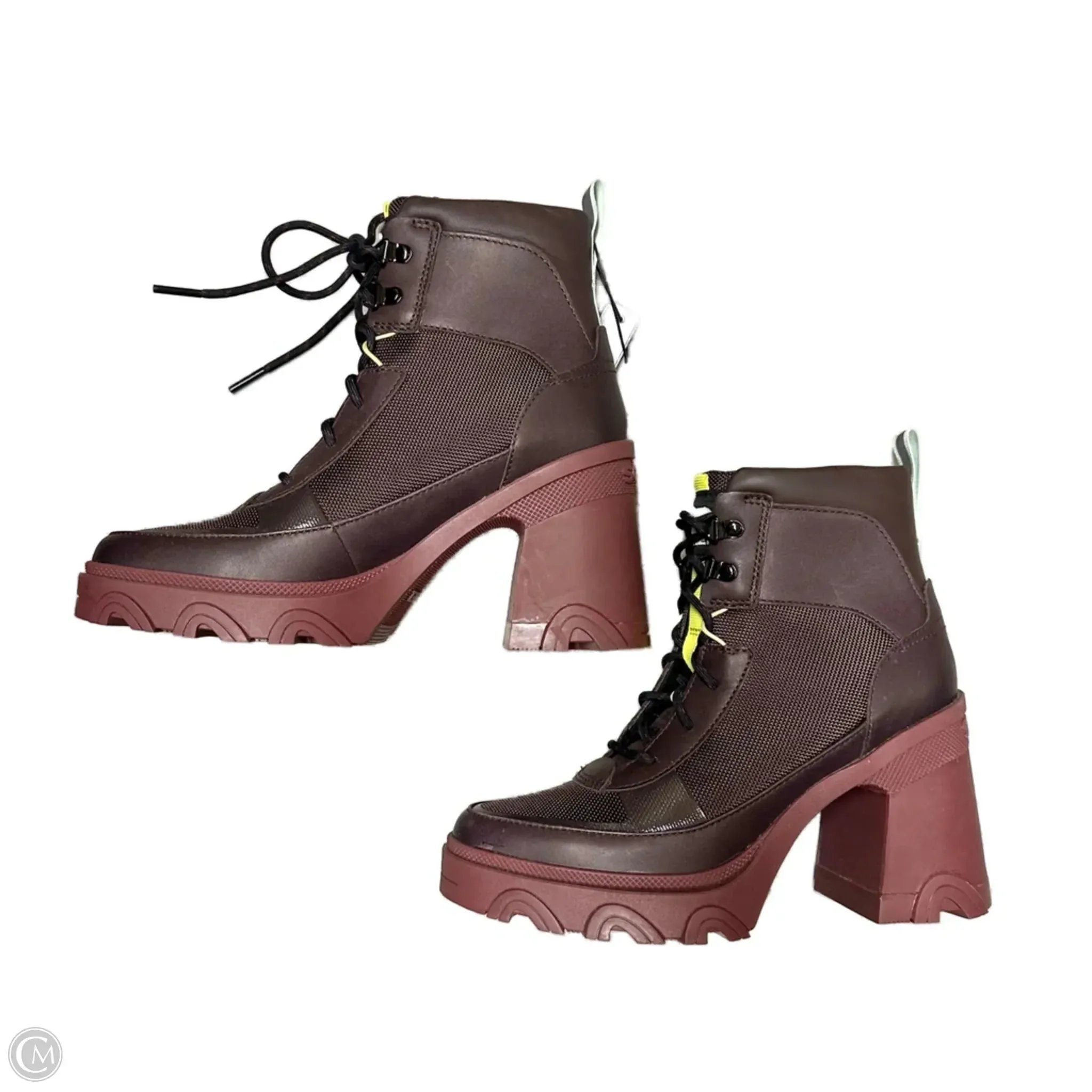 Shia Combat Boots Boots Combat By Sorel In Maroon, Size: 6.5