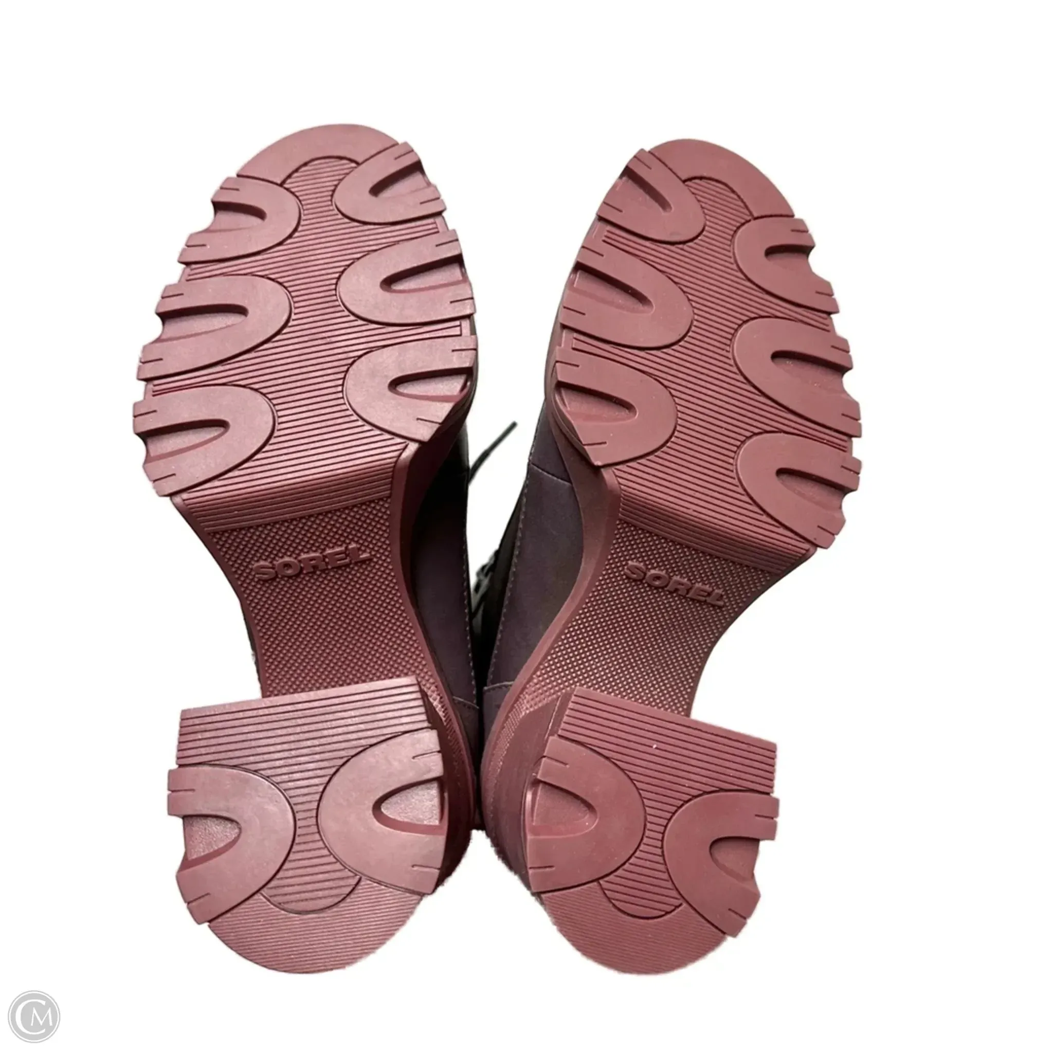 Boots Combat By Sorel In Maroon, Size: 6.5 Combat Sneaker Boots