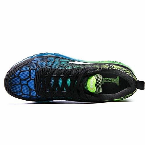 Flat Sole Nike Shoes Onemix Lightweight Air Cushion Sport Running Shoes Sky Blue Green Size 9.5