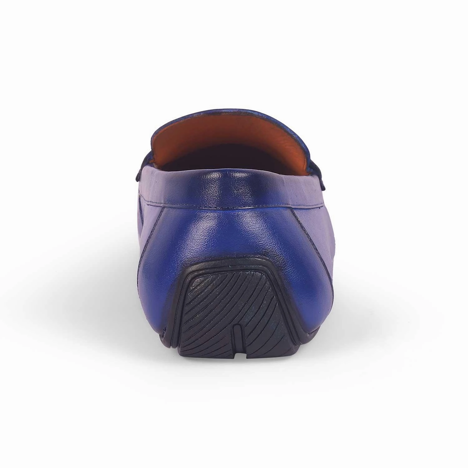 Tresmode Monto Blue Men's Leather Penny Driving Loafers Best Loafers To Wear With Jeans