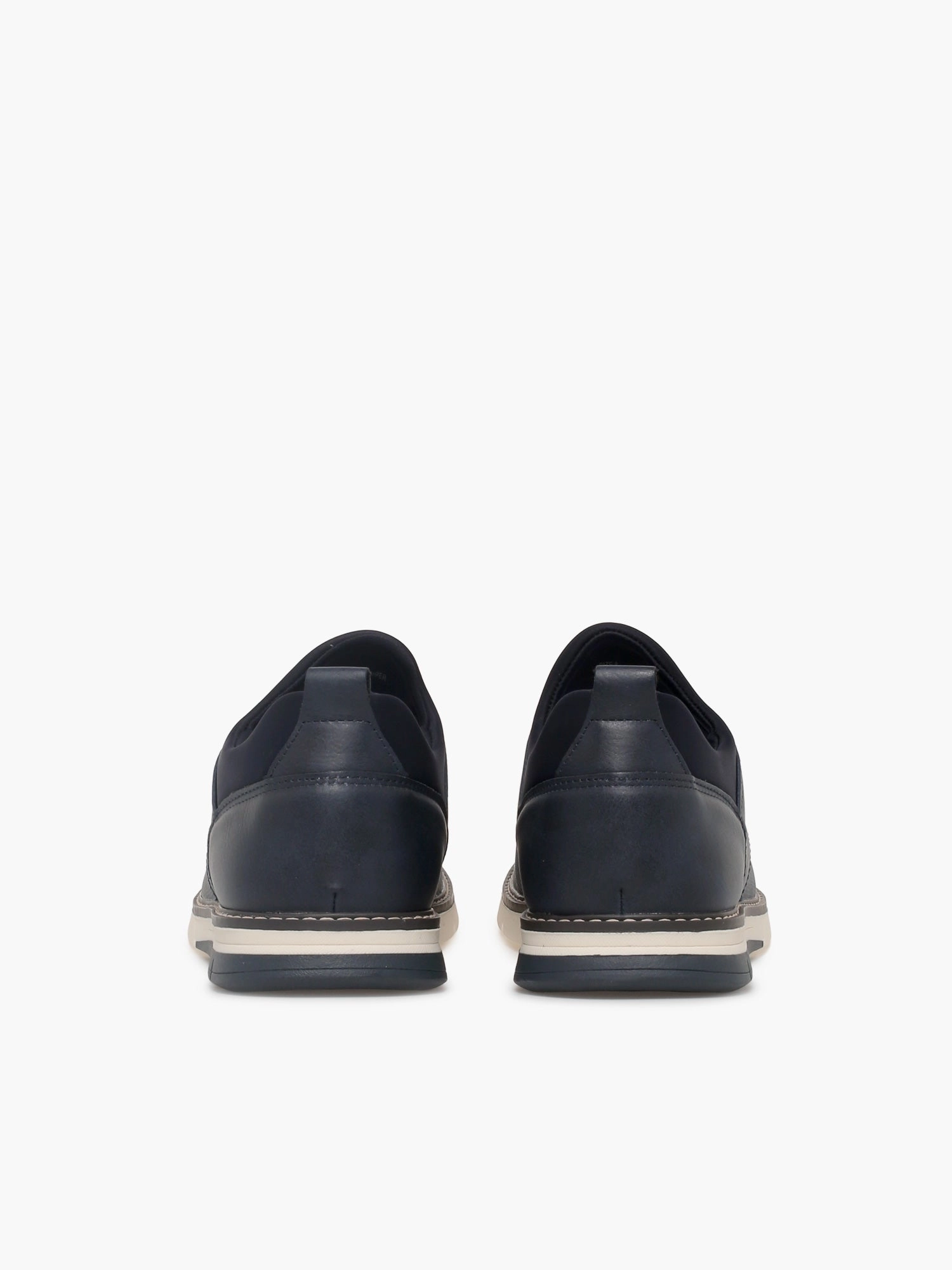 Rodrick Navy Tan nubuck Oxfords Without Socks