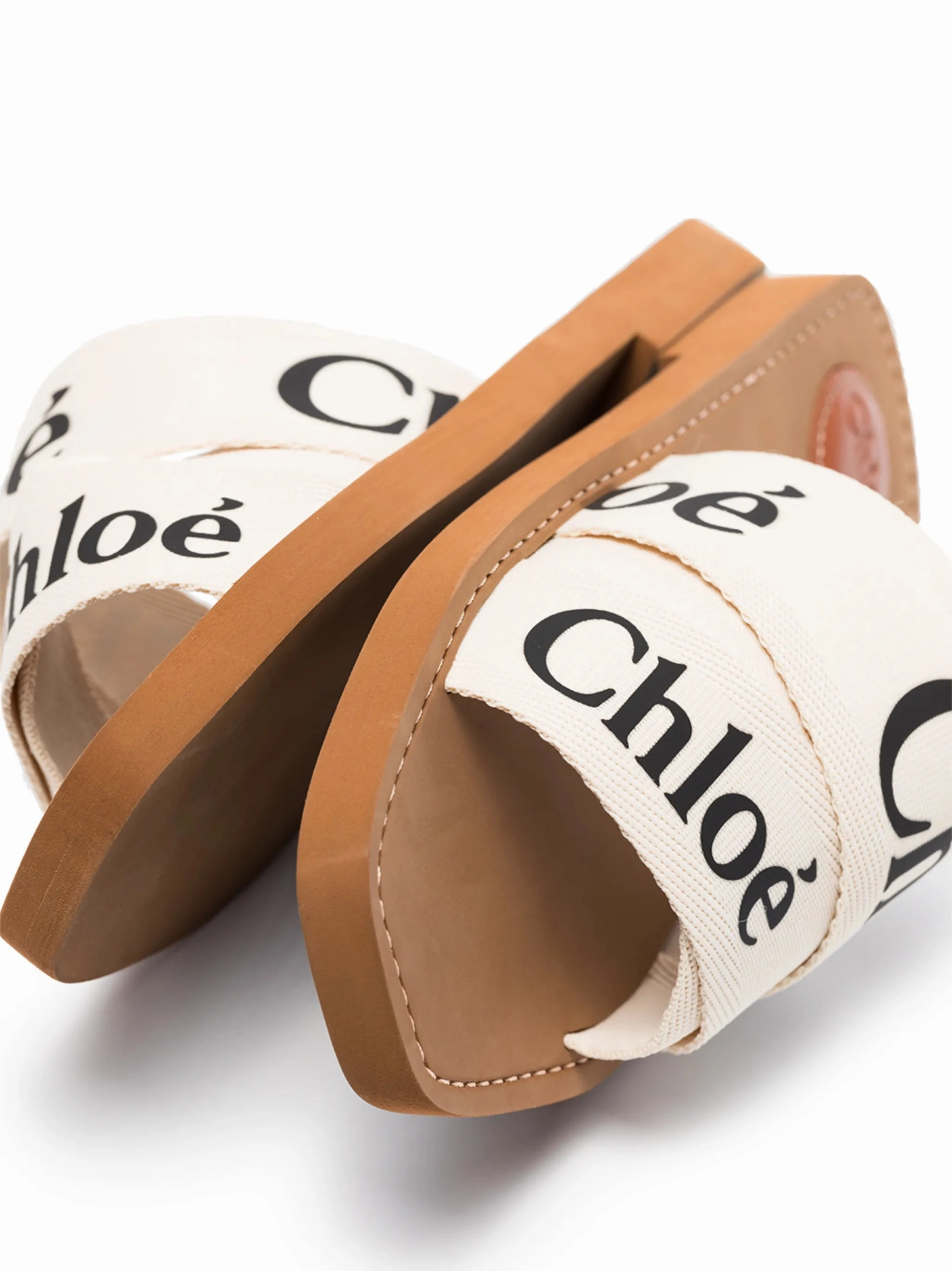 Woody logo strap slides