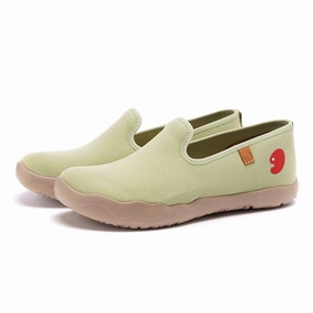 Barcelona Knitted Light Green Zagreb Slip-on Loafers