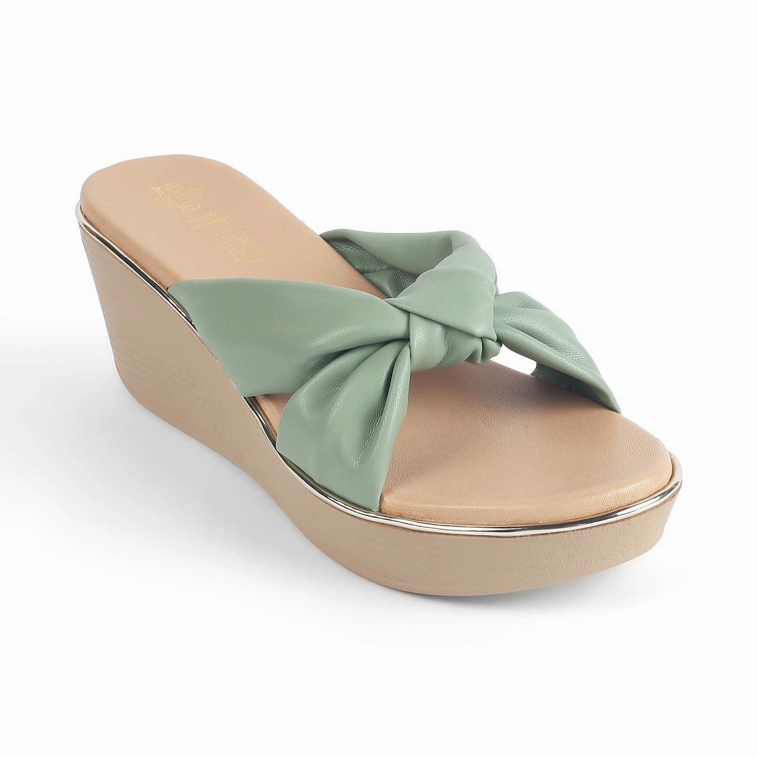 Tresmode Sof Green Women's Dress Wedge Heel Sandals Gladiator Flat Sandals