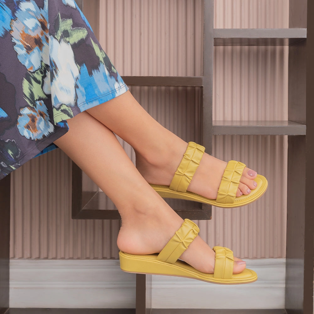 Business Casual Sandals Tresmode Belo Green Women's Casual Small Wedge Sandals