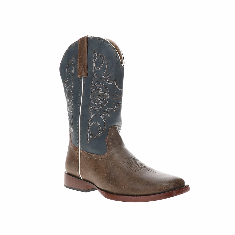 Georgia Boots Athens Ainsley Embroidered Square Toe Cowboy Boots (Big Kid)