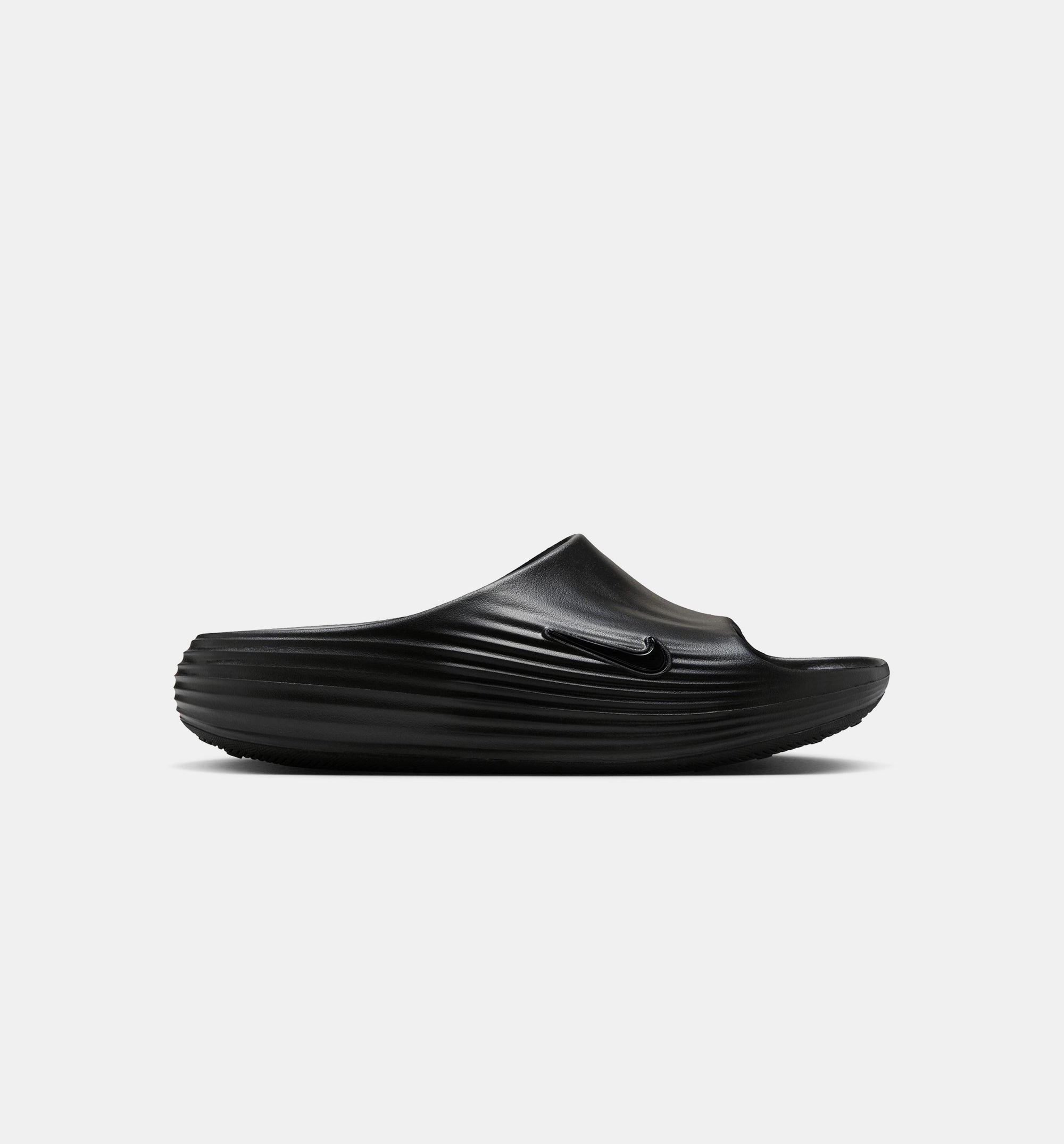 Polar Express Slippers ReactX Rejuven8 Mens Slide - Black/Black/Black